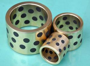 China Cast Bronze Bearings Strengthening Copper based With Solid Lubricant Plugs factory