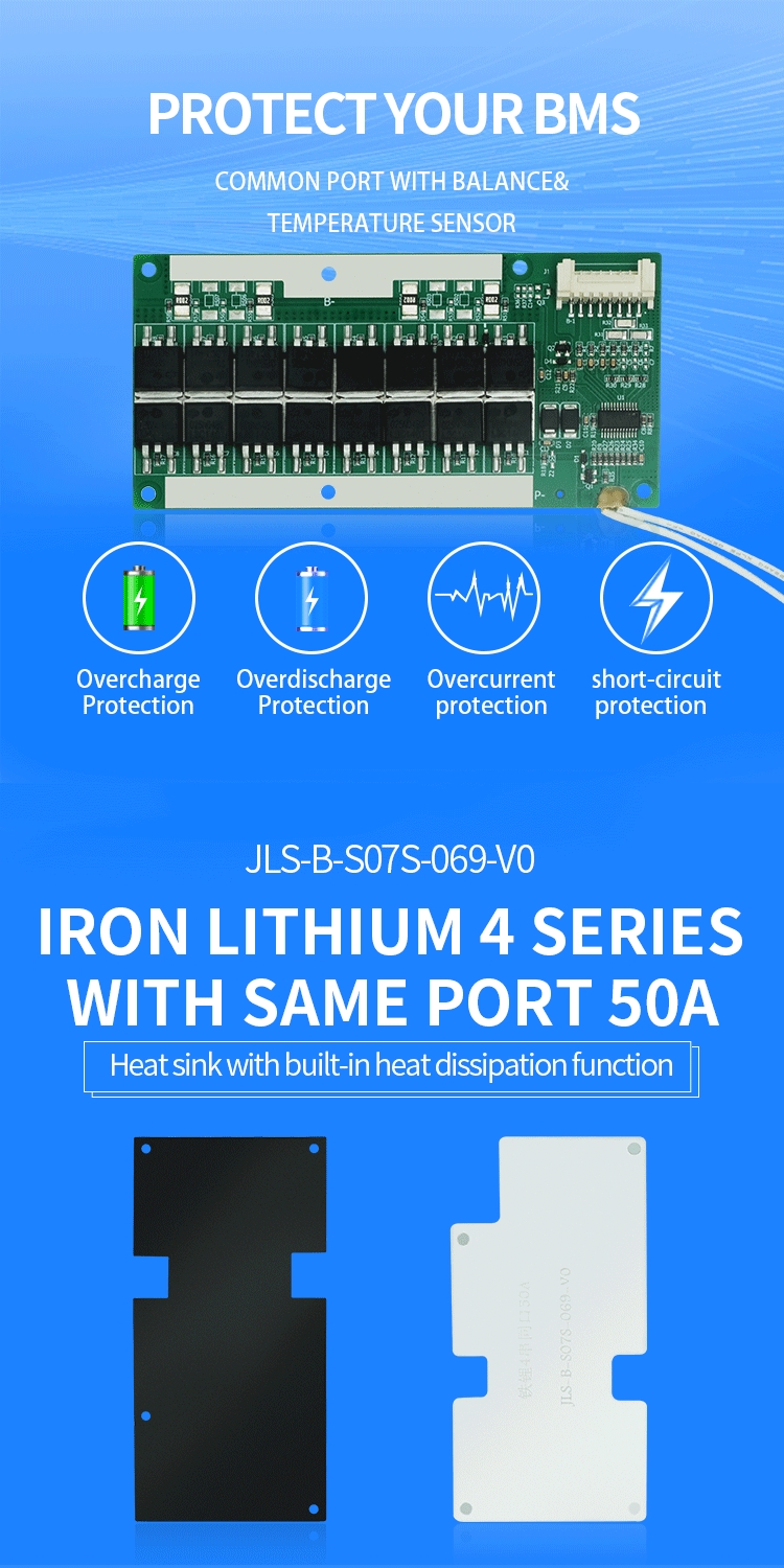 4S 36V 50A Lithium Battery BMS Protection Board: Ideal for Electric Bicycles (Ebike) - High-Performance 4S BMS with 50A Capacity