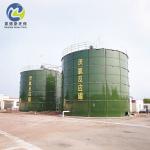 Industrial Glass Lined Steel Tanks Wastewater Storage Tank Dark Green Coating