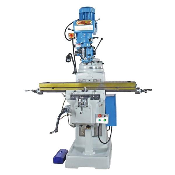 127mm Spindle Z-Axis Manual Travel Industrial Turret Milling Machine For Metal