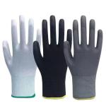 Wholesale Polyurethane Coating Polyester Protection Gloves 13G Nylon Safety Hand