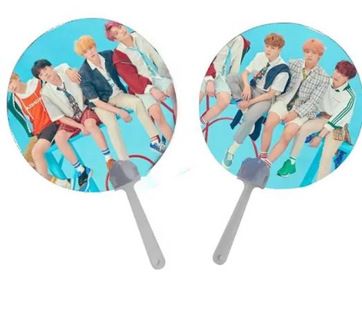 Customized Lenticular 3D Animation Korea KPOP Idol Flip 3d Hand Fan Transparent
