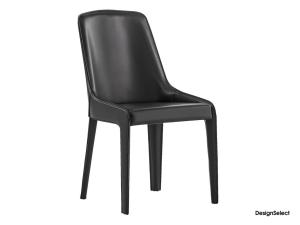 China Elegant Bonaldo Lamina Fiberglass Dining Chair With Strong Steel Frame Upholstered factory