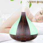 Ultrasonic 220ML Large Capacity Home Mist Wood Grain Colorful Aromatherapy