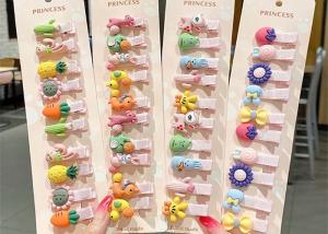 China kids girls flower animal hairpin cute duck mouth clip hair baby clip bangs clip Yiwu accessories wholesale factory