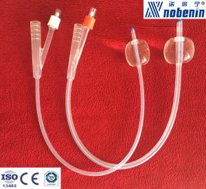 China Single Balloon Silicone Foley Catheter Two Way With Hard Plastic Valve factory