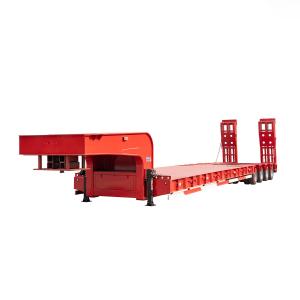 China Heavy Duty Gooseneck Low Loader/Lowbed/ Lowboy Truck Semi Trailers for Excavator Transport factory