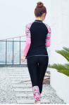 2019 UV Protection Swimming suit for women long sleeve and legs swimwear shorts
