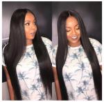 Virgin Brazilian Human Hair Extensions / 3 Bundles Human Hair With 4 X 4 Lace