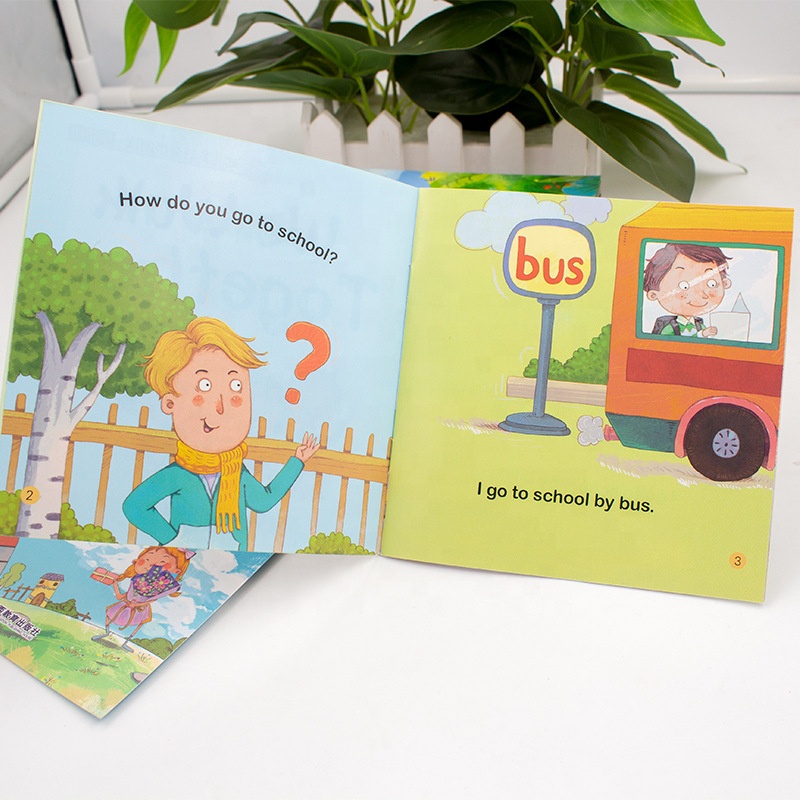 CMYK Full Color Text Book Printing Services A4 Brochure Printing Glue Bound Binding