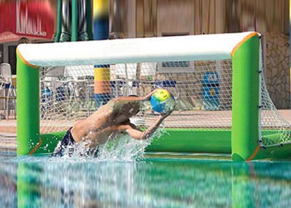 Heat welding adults inflatable water polo goal with lead free 1000D pvc