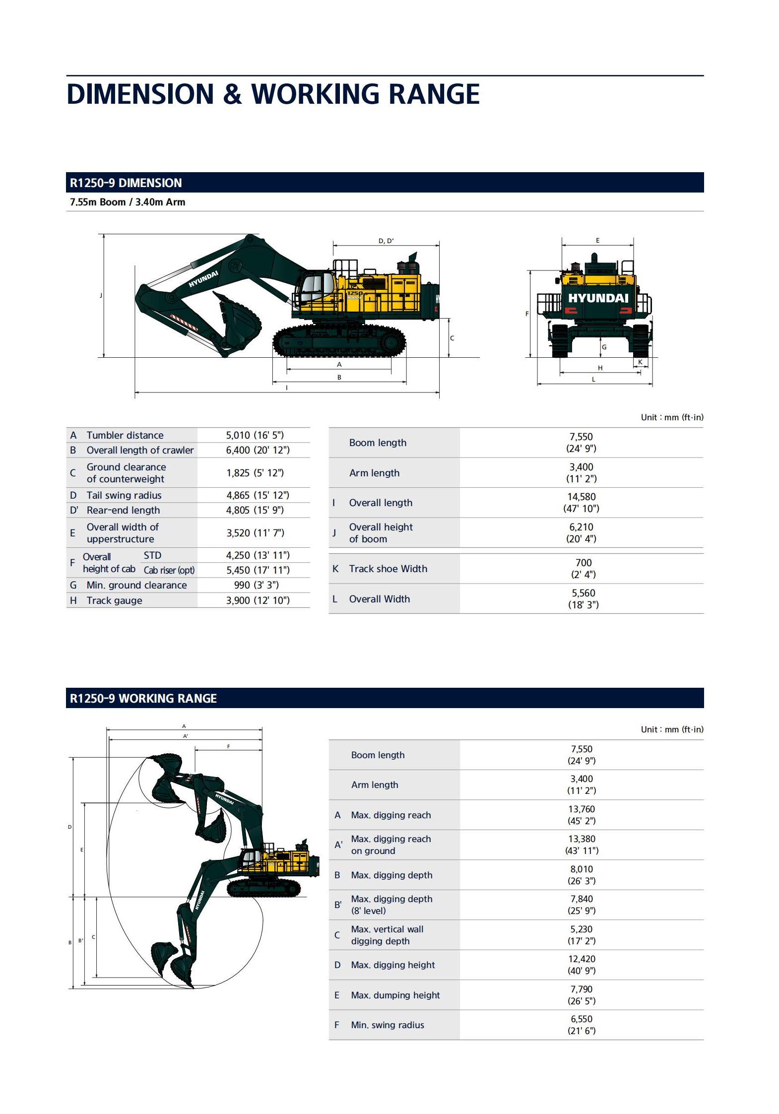 Hyundai Excavator HX1250