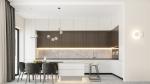 Modern Kitchen Cabinet Linear Shape High End Glossy Luxury Kitchen Cabinets