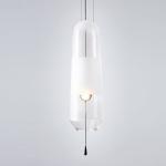 Height 38cm Gray / White / Amber Color Nordic Glass Ceiling Lights