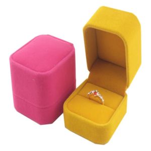 fashion beauty luxury velvet ring box
