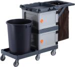 Lockable Safebox Housekeeping Janitorial Cleaning Carts