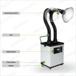 White Beauty Nail Salon Fume Extractor system Six Layer Filters , High efficient