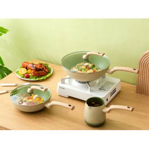 ODM Non Stick Aluminum Cookware Set 5Piece With Detachable Handles