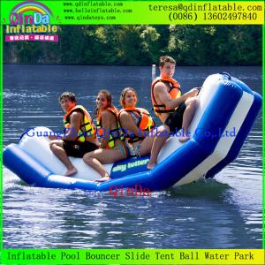 China Popular Inflatable Water Teeterboard Water Seesaw Floating Inflatable Totter For Sale factory