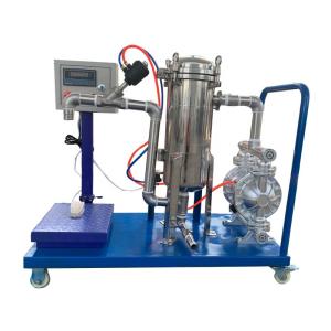 China 1200*600*800 Chemical Paint Weighing Filling Filter Machine for Chemical Manufacturing factory