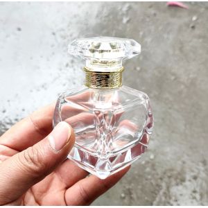 Cosmetic Silver 50ml Crimp Spray Pump Perfume Spray Bottle OEM