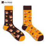 Jacquard Custom Men Socks Colorful Funny Cute Cartoon Young Men Socks