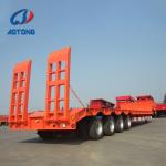 Heavy Duty Aorong 4 axle 80-120Ton Lowbed Trailer with 40 Ton Two Speed Landing