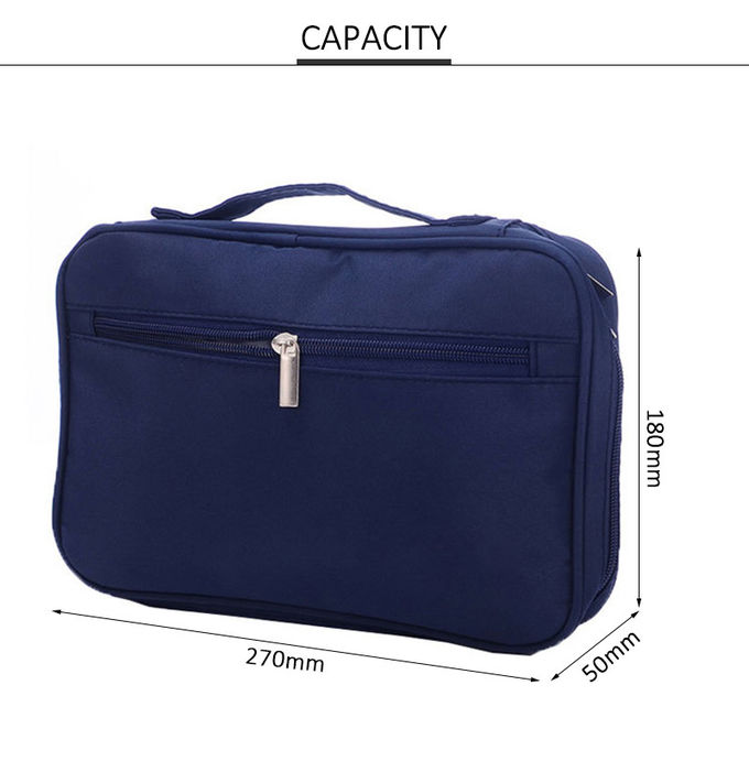 Simple Pure Color Blank Makeup Brush Bag Portable Travel Makeup Bag