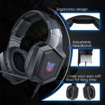 117dB PS4 Noise Cancelling Gaming Headset with Mic