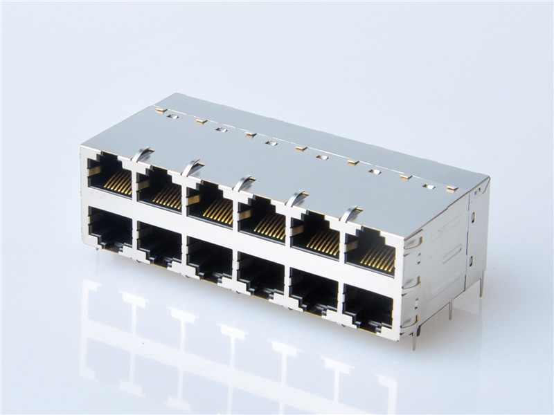 RJ45 2x6 with Integrated Magnetics JACK ，HULYN