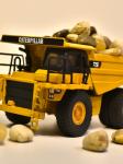 NORSCOT CAT775E Dump Truck 1/64 Scale Alloy Diecast Model Vehicle Collectible
