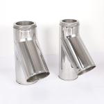 Burning 6 Inch Insulated Chimney Pipe Fittings Compatible Venting High Density