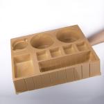 Yellow 9 Compartment 41cm Plastic Food Tray Packaging