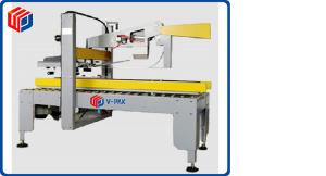 China 0.5 - 0.7 MPa Case Sealer Machine , Cover Folding / Center Sealing Machine factory