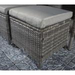 Leisure Outdoor AJUNION 9 Seating PE Rattan Garden Dining Furniture Set with