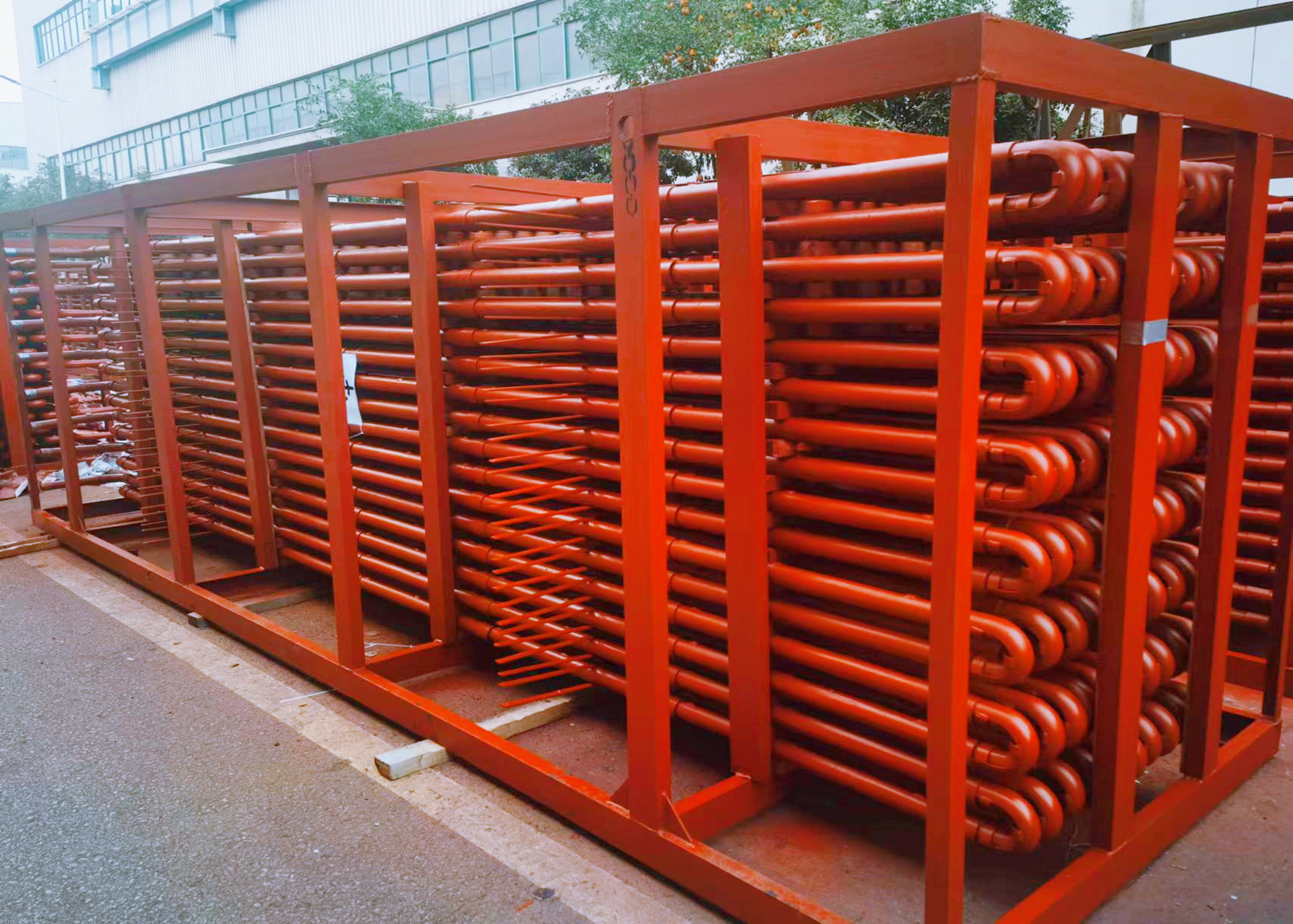 SA210A1 Tubes Boiler Economizer With Manifolds Header Covered With Thermal Insulation