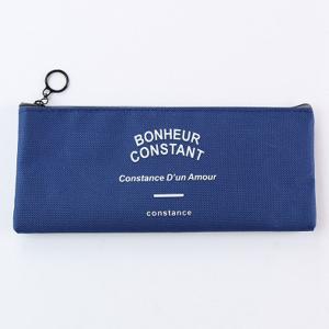 China Custom Printed Logo Promotional Cotton Fabric Student Pencil Pouches With Zipper factory