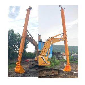 China Durable 14m 20T Excavator Telescopic Arm , Antiwear Excavator Boom And Stick for CAT320 factory