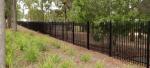 Customized Black Zinc Steel Metal Garrison Fence Panels Maintenance Free