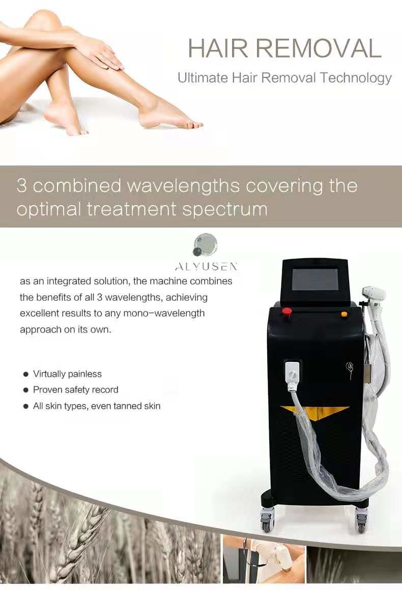 160J Yag Hair Removal Machine , Laser Hair Removal Ice Machine For Flawless Skin