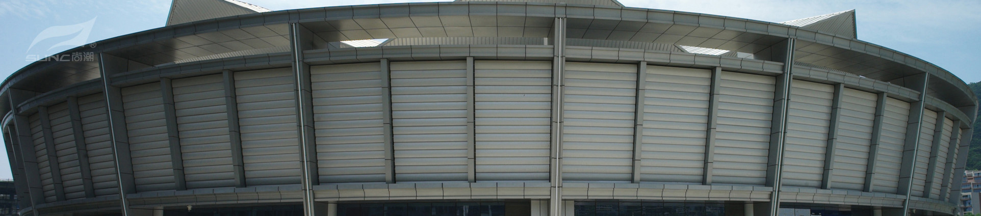 Residential Curtain Wall Louvers Remote Manual Control PVDF Coating Durable