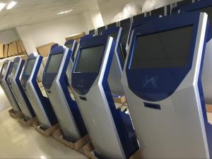 China Bank/Hospital Queuing System 17 inch Touch Screen Ticket Number Dispenser Kiosk Machine factory