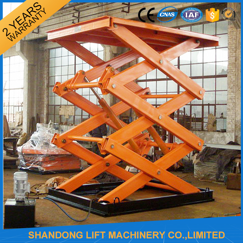 Electro Hydraulic Scissor Lift Table with Explosion Proof Safety Device 2500kgs Loading capacity
