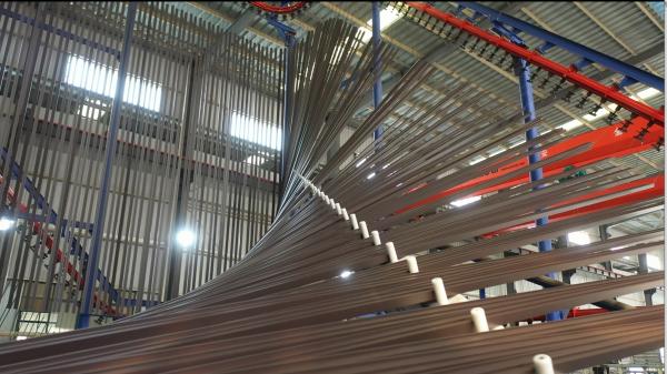 Indonesia 220V 50Hz LPG Heating System Powder Coating Production Line In