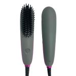 PTC Heating Aluminum Electric Hair Brush Portable Mini Hair Straighteners Brush