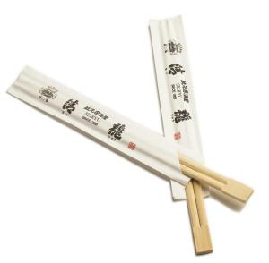 China Twins Disposable Bamboo Chopsticks In Individual Paper Opp Pack factory