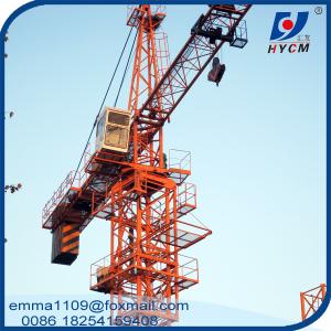 China TC5008 Cat Head Top Slewing Crane Tower 50M Boom Lifting Jib 4t Max.load factory