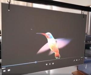 China 3D Interactive Holographic Display Projection Transparent Film Glass Window Monitor Computer factory