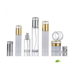 China Hot Stamping Printing Cosmetic Pump Bottle Skincare Bottles And Jars on sale
