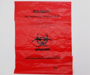 China HDPE LDPE PP Lab Medical Waste Bag Red Biohazard Bags Autoclavable factory